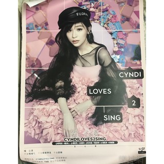 王心凌 Cyndi CYNDI LOVES2SING 愛心凌【原版宣傳海報】全新