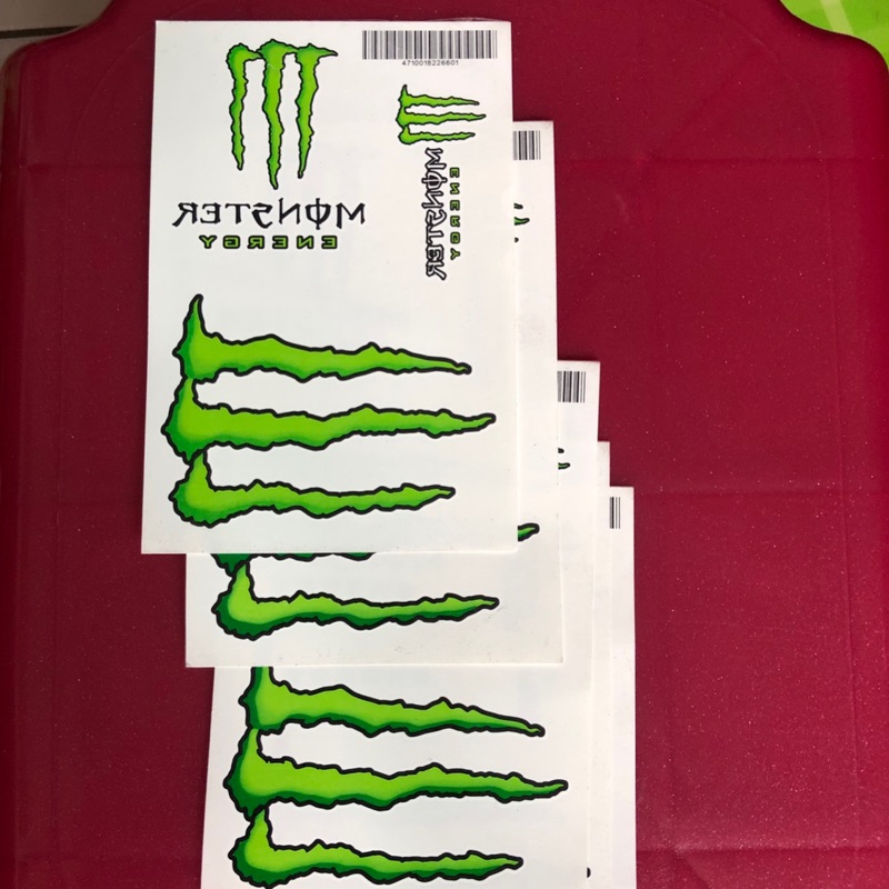 MONSTER 魔爪能量飲料 紋身 貼紙 魔爪 鬼爪 防水