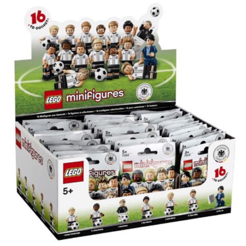 《Brick Factory》現貨 盒損版 便宜賣 Lego 71014  樂高 德國足球 歐洲盃 一箱 盒 60隻 全新