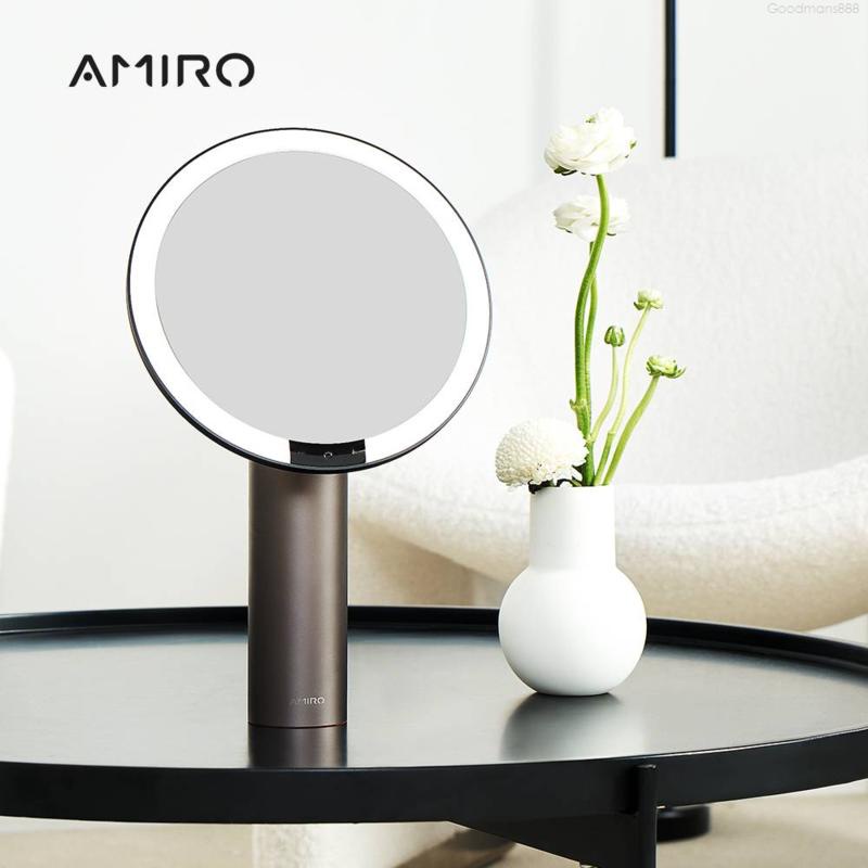全新第三代AMIRO Oath 自動感光 LED化妝鏡(國際精裝彩盒版)-黛麗黑【Goodmans 官方店】
