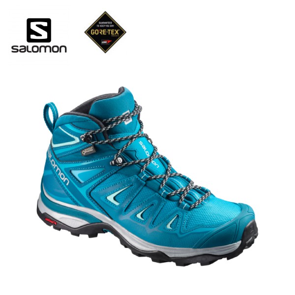 [馥甄同款現貨]SALOMON 索羅門 女款 X ULTRA 3 GORE-TEX 中筒登山鞋《深藍/淡藍》3/悠遊山水