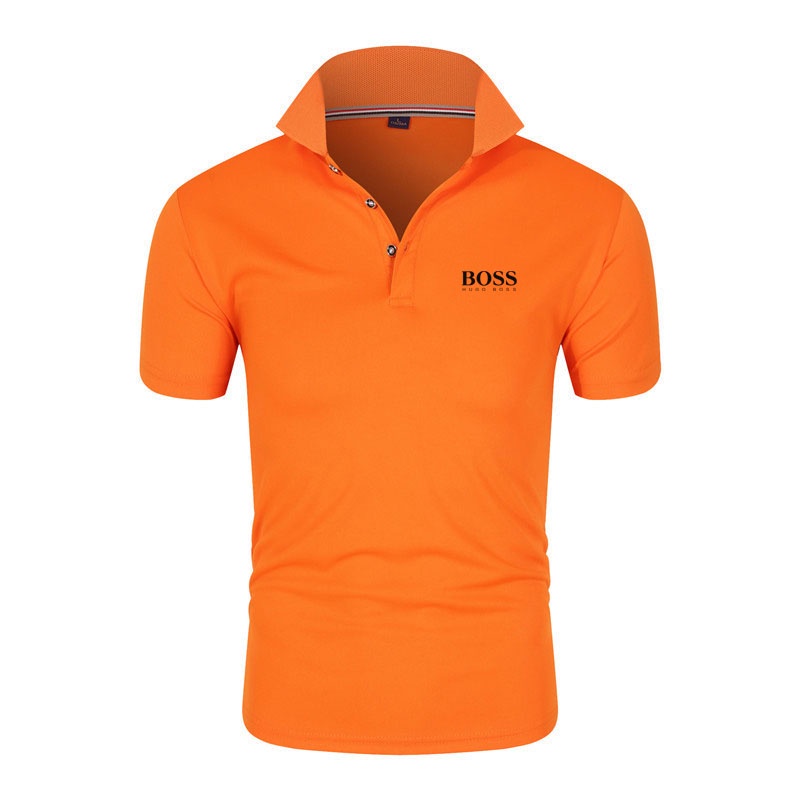 新款 2022 Hugo Boss 男士純色 Polo 衫 T 卹夏季商務休閒時尚 T 恤上衣 S-4XL 翻領短袖熱點