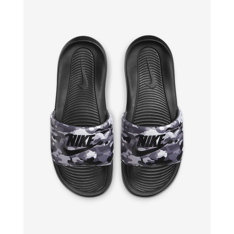 「鞋術」Nike Victori One 黑色 迷彩 男生 海灘鞋 BAPE 拖鞋 CN9678-001