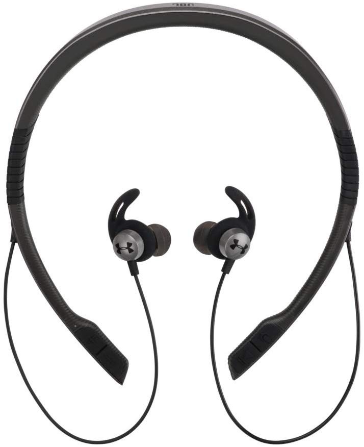 JBL X UA FLEX 聯名藍牙無線運動耳機 入耳掛頸 （灰色）
