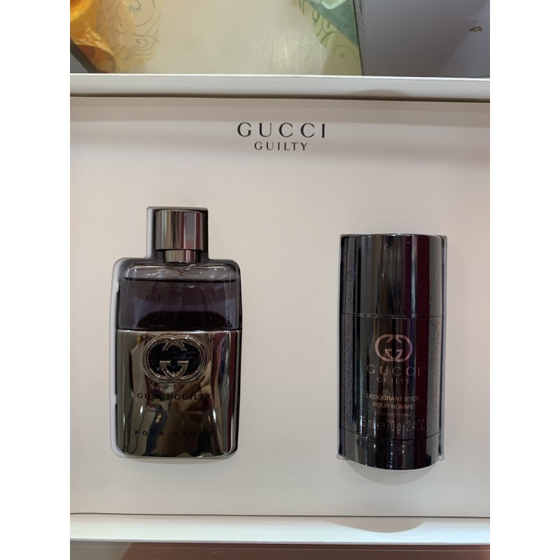 Gucci Guilty Pour Homme 罪愛男性淡香水禮盒 (淡香水50ml+體香膏75ml)