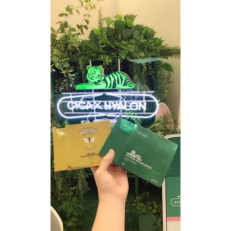 韓國市集 Vt Cica泡泡面膜1盒10入 積雪草黃金蜂蜜h8超級玻尿酸 蝦皮購物