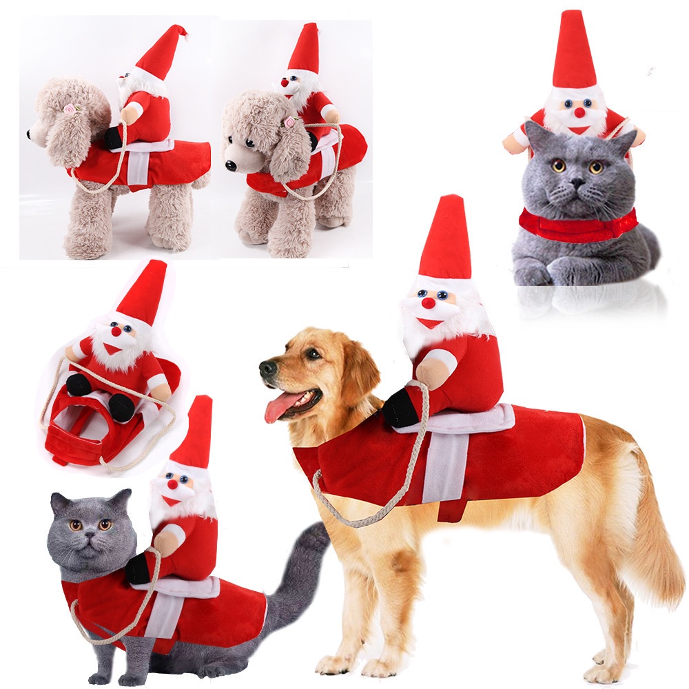 【DODO聖誕】大狗狗中大型犬金毛聖誕衣服裝飾騎馬裝聖誕老人公仔秋冬寵物用品