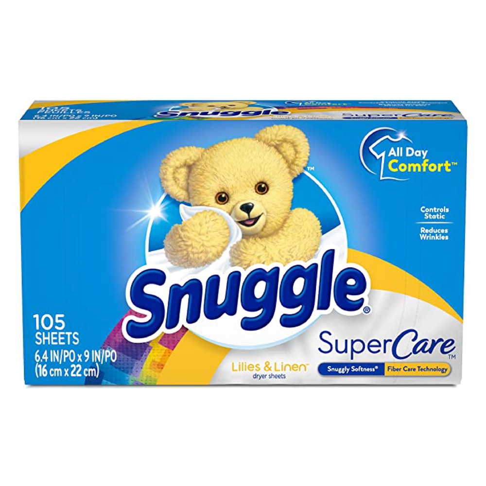 【Snuggle 熊寶貝】防靜電烘乾片/香衣片-百合亞麻(105片/盒)【兔雜tuzha】