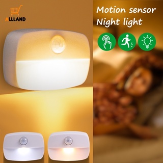 Led 智慧 PIR 運動傳感器小夜燈 / 人體感應應急櫃燈 / 房間走廊小路用電池操作床頭燈