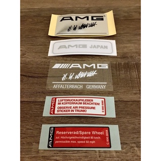 賓士 Benz AMG w124 w126 w201 w210 車內用貼紙