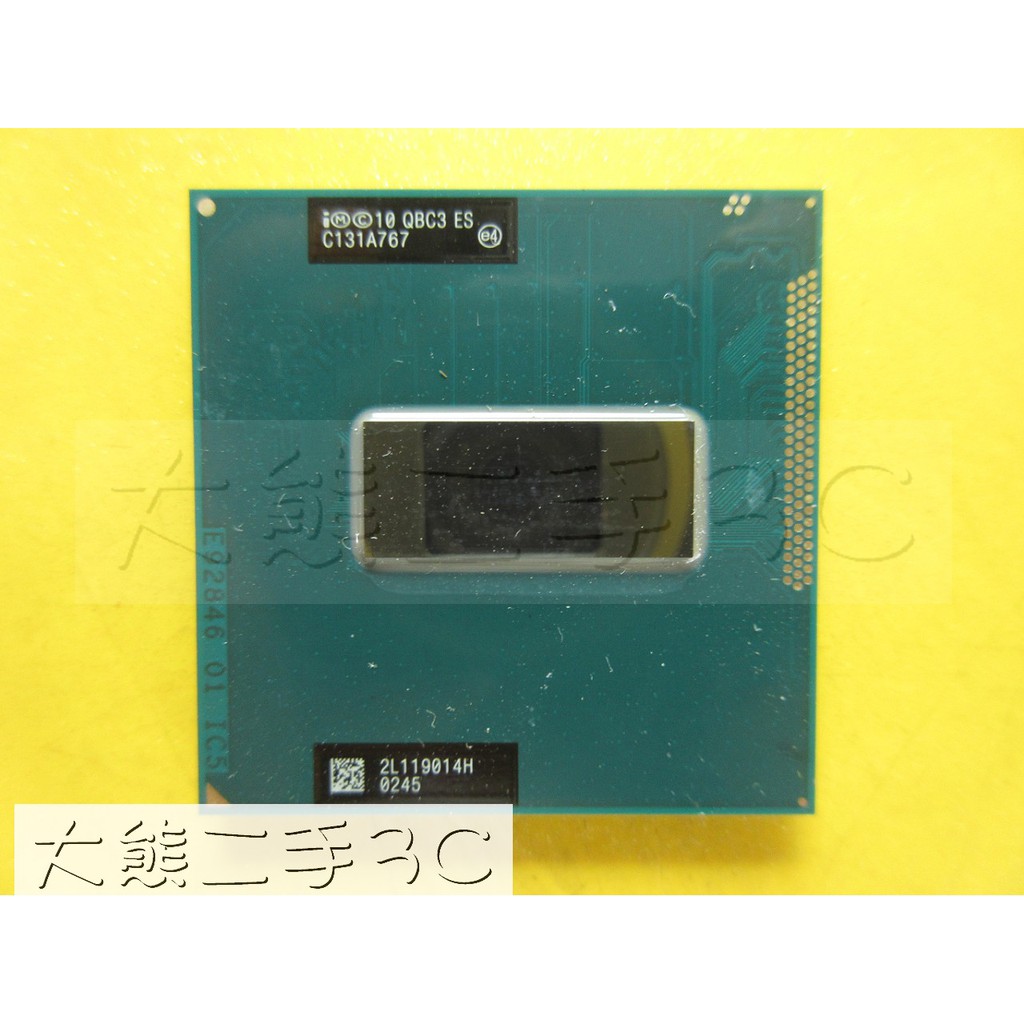 【大熊二手3C】CPU-988B G2 Core QBC3 ES i7-3610QM UP 3.3G 6M 5 4C8T