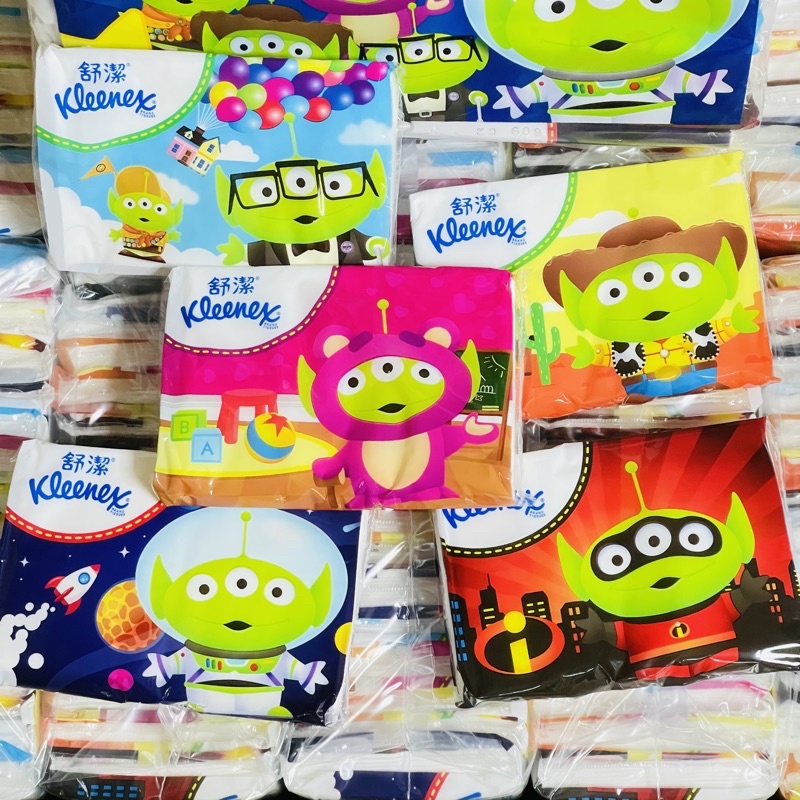 三眼怪 迪士尼 玩具總動員 舒潔面紙 10抽 袖珍包 面紙 溫和柔感 隨身包 面紙包 小包 衛生紙 舒潔衛生紙 紙巾