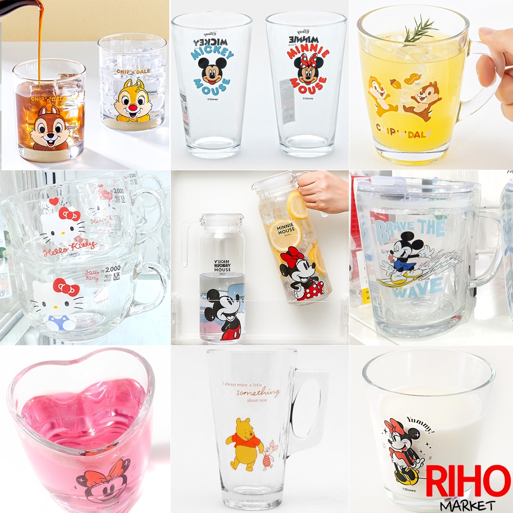 韓國大創 迪士尼 米奇 米妮 玻璃杯 水杯 馬克杯 正版授權 韓國代購 杯子