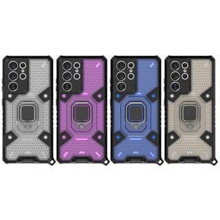 三星M51車載指環太空艙鎧甲Note20 Ultra手機殼Note10 plus透色支架防摔套M30S/M21