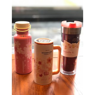 日本 星巴克 STARBUCKS 櫻花系列 不鏽鋼 馬克杯 保溫杯 彩繪杯
