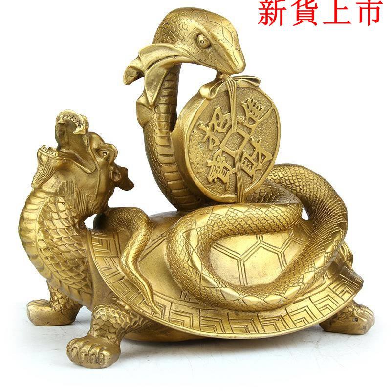 爆減 銅四神獸玄武擺件龜蛇龍龜擺件裝飾品四獸擺件 蝦皮購物