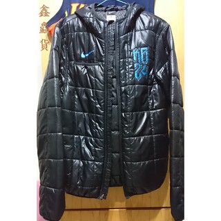 絕版 二手 NIKE KOBE MAMBA 黑曼巴 KB24 鋪棉 雙口袋 連帽外套 黑藍 M 439217-010