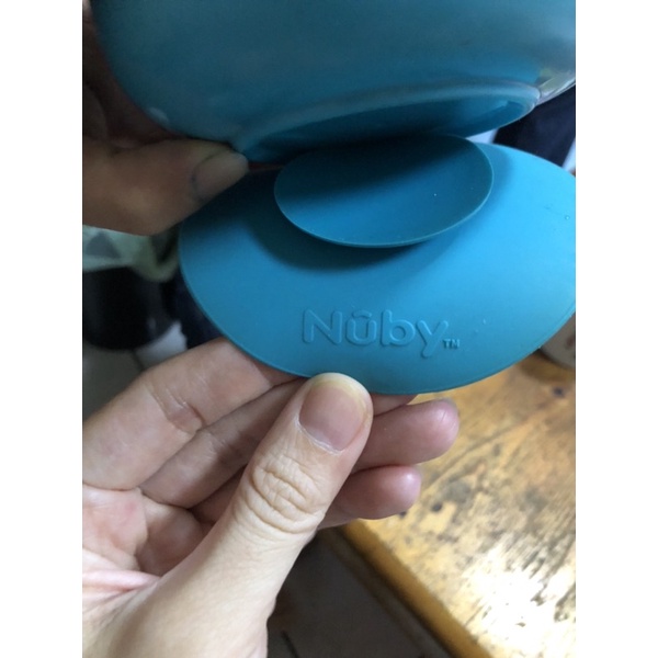 二手Nuby 不銹鋼吸盤碗 250ml 吸盤碗 不鏽鋼碗