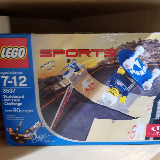 Lego3537 樂高正版 絕版美國帶回超稀有滑板組，收藏! 盒裝完整