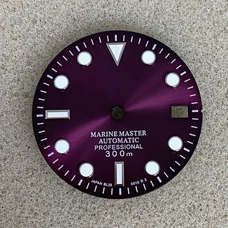29 毫米手錶錶盤單日曆綠色夜光錶盤適用於 NH35A/NH36 機芯