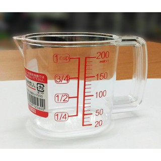 [日本製] NAKAYA 塑膠 量杯 200ml ＊水蘋果＊ V-007