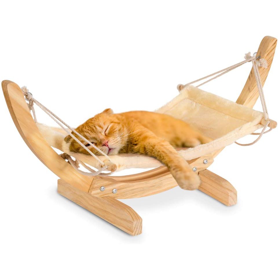 日本進口 [寵物寢具系列] 寵物用品 DIY 寵物吊床 貓吊床 實木貓狗吊床 現貨黑色床墊