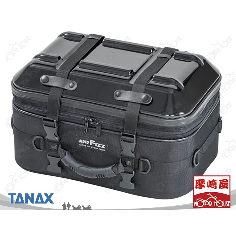 TANAX MOTOFIZZ 箱型硬殼後座包 MFK-264 黑色 漢堡包 後箱包 行李箱  摩崎屋