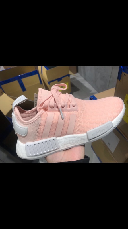 Gogosneaker® Adidas NMD R1 W DB1145 灰粉女鞋boost 白粉粉紅色櫻花粉| 蝦皮購物