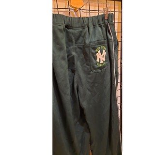 MLB 美國職棒大聯盟 洋基隊 雙口袋 休閒運動長褲 深綠色L號 男生【促銷免運】