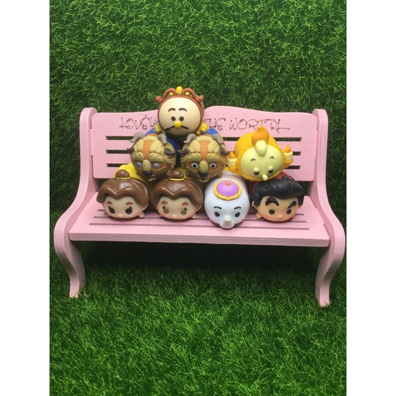 美女與野獸系列/貝兒/野獸/蠟燭/茶寶太太/賈斯頓/時鐘（中款）tsum Tsum 公仔疊疊樂