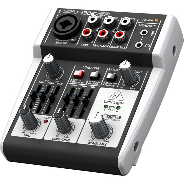 【新麗聲樂器】BEHRINGER 302USB 混音器 MIXER 錄音介面 人聲 樂器 錄音 宅錄 PODCAST