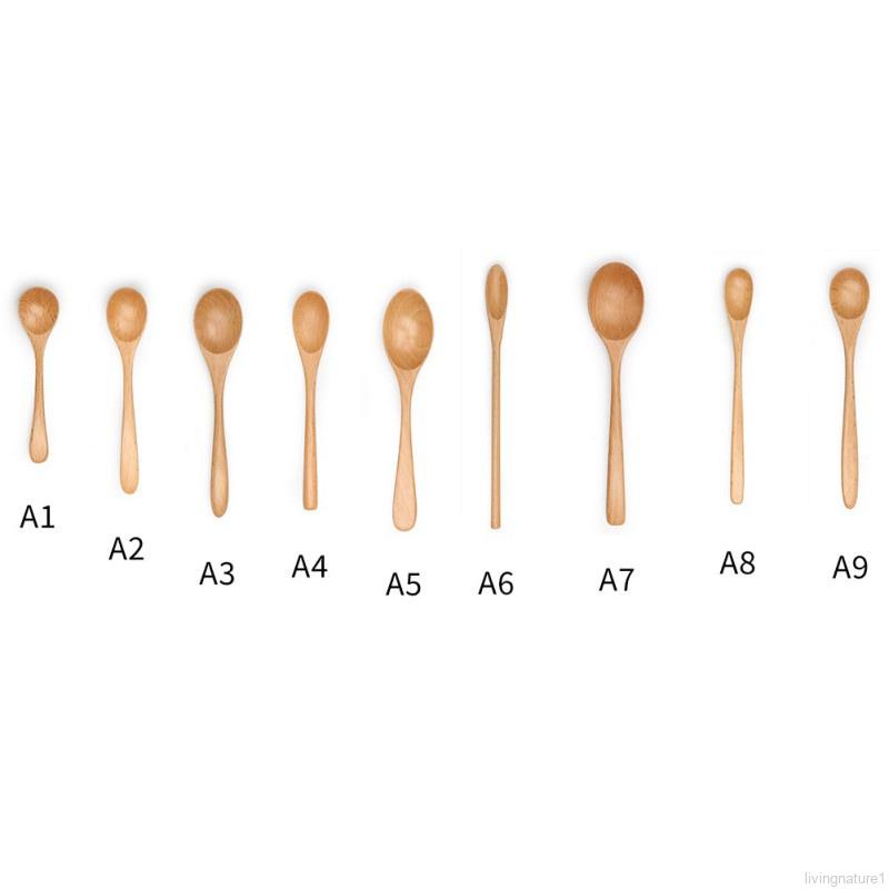 廚房餐具 木勺 木製餐具 原木餐具 天然櫸木調味量勺 調味量勺 調味勺 甜品勺 蜂蜜勺 飯勺 咖啡勺 湯勺