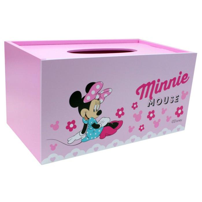小花花日本精品♥ Hello Kitty 米妮 面紙盒 抽取式衛生紙盒 粉色坐姿33144405  .