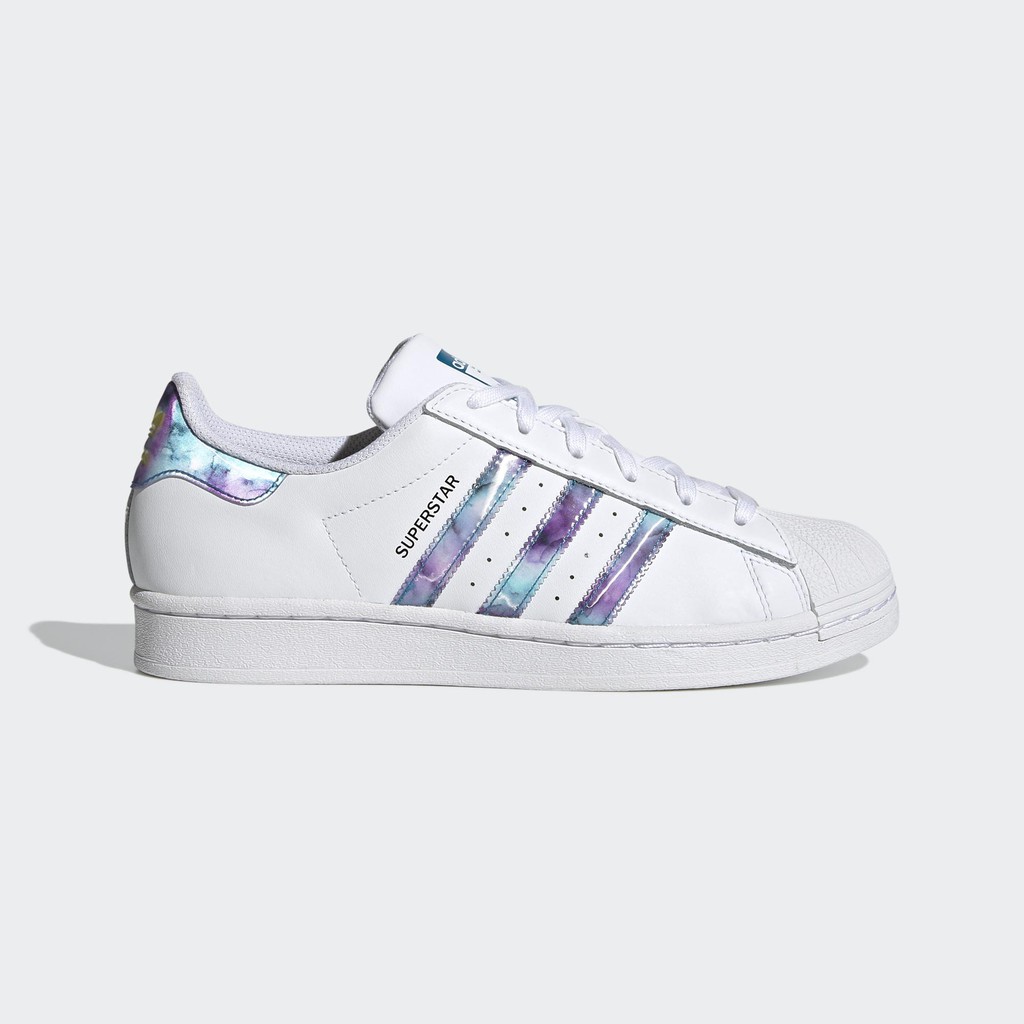 【Omaha】Adidas Superstar W 女款 白色 紫藍 星空 貝殼鞋 經典鞋
