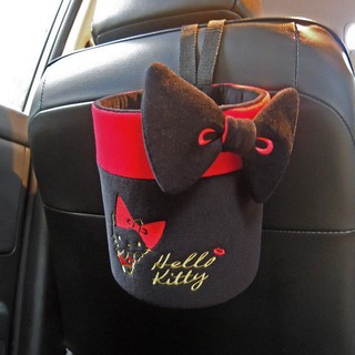 HELLO KITTY 紅唇系列 萬物置物桶 置物盒 小物收納 車用置物盒 手飾收納 車用垃圾筒 桌上收納
