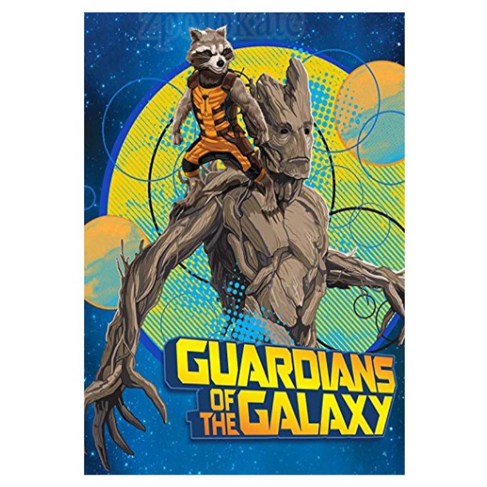 [現貨]星際異攻隊空調毯Guardians Galaxy毛毯 樹人格魯特Groot 火箭浣熊Rocket 交換生日禮品