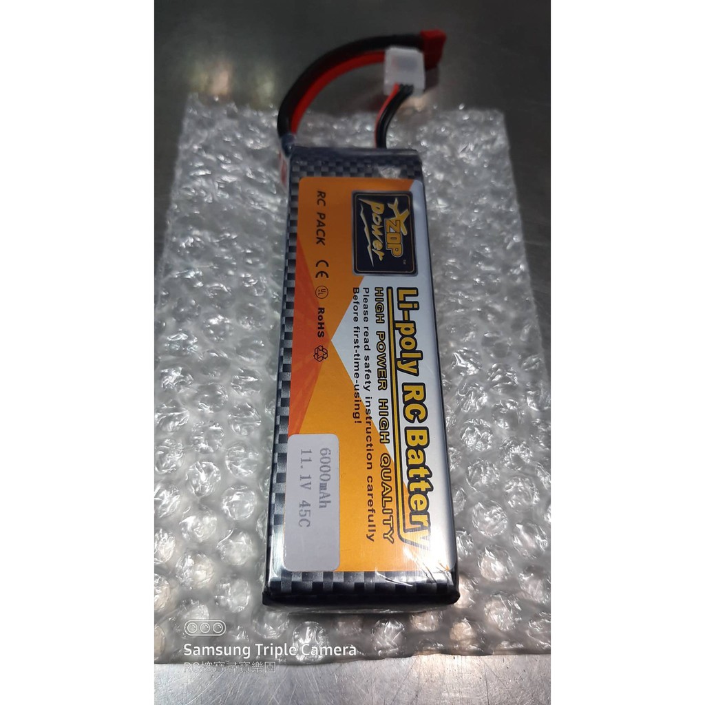 ZOP  3S  11.1V  6000MAH  45C LI-PO 電池