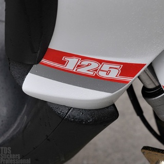 【愛車族】 FLY125德比款側邊條貼 摩托車個性裝飾反光貼 車貼