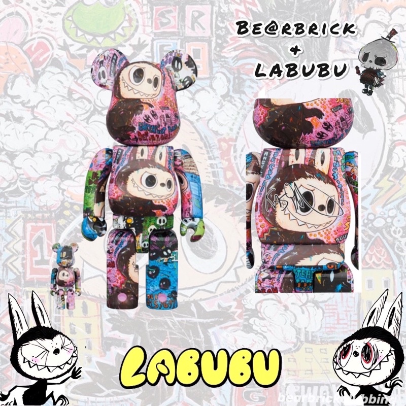 （下單前一定要私訊我）龍家昇 Labubu x Be@rbrick 400%+100%