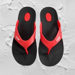🌈台灣現貨🌈JUMP 將門 女款厚底防水夾腳拖鞋 [091] 黑紅 MIT-台灣製造