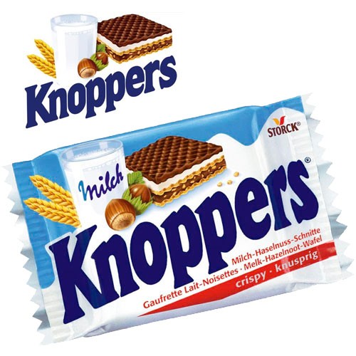 &lt;澳洲代購&gt;&lt;現貨&gt; Knoppers 牛奶榛果巧克力威化餅乾 8片入