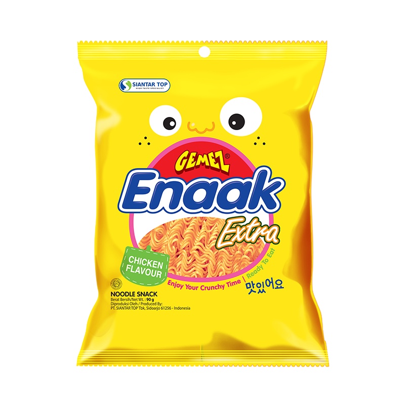 Enaak增量版韓式小雞麵 雞汁味 30g/香辣味28g