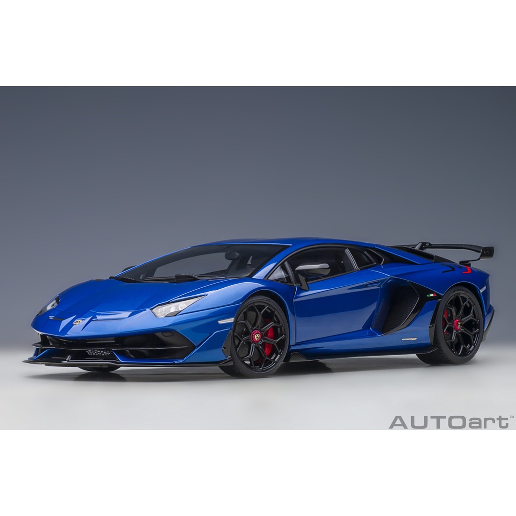 &lt;缺貨&gt; Autoart 1:18 Lamborghini Aventador SVJ (藍)