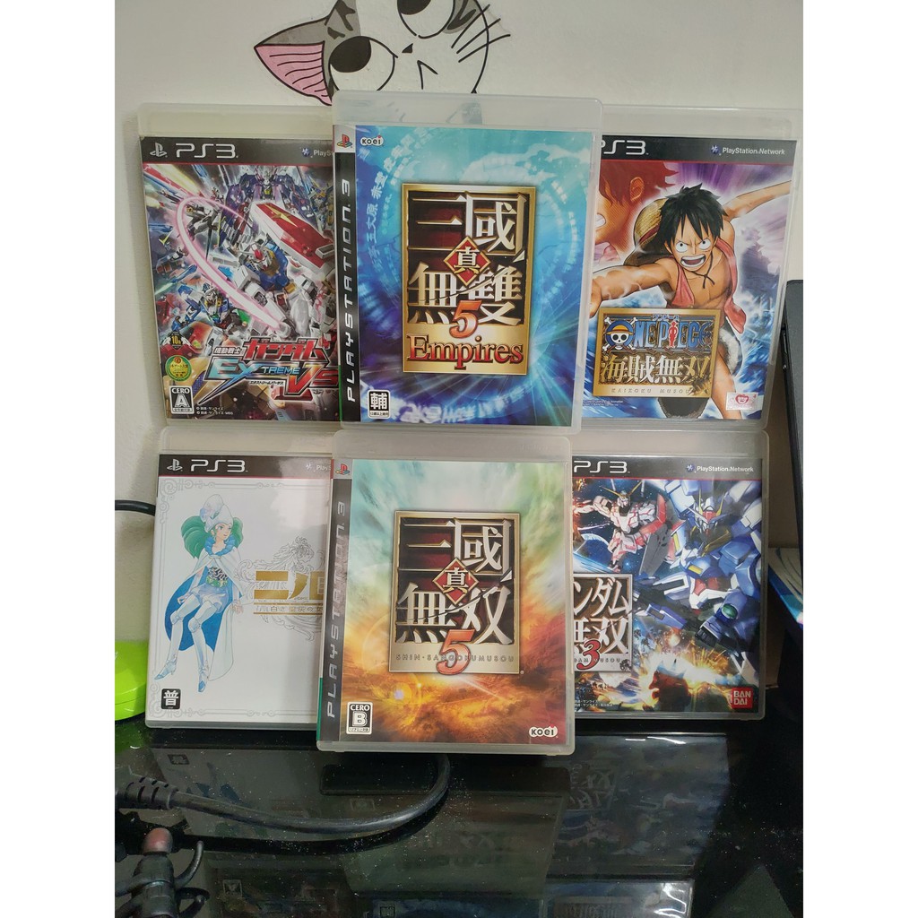 Ps3 海賊無雙鋼彈無雙3 機動戰士ex Vs 鋼彈極限二之國真三國無雙5 真三國無雙5 帝王傳中文二手 蝦皮購物