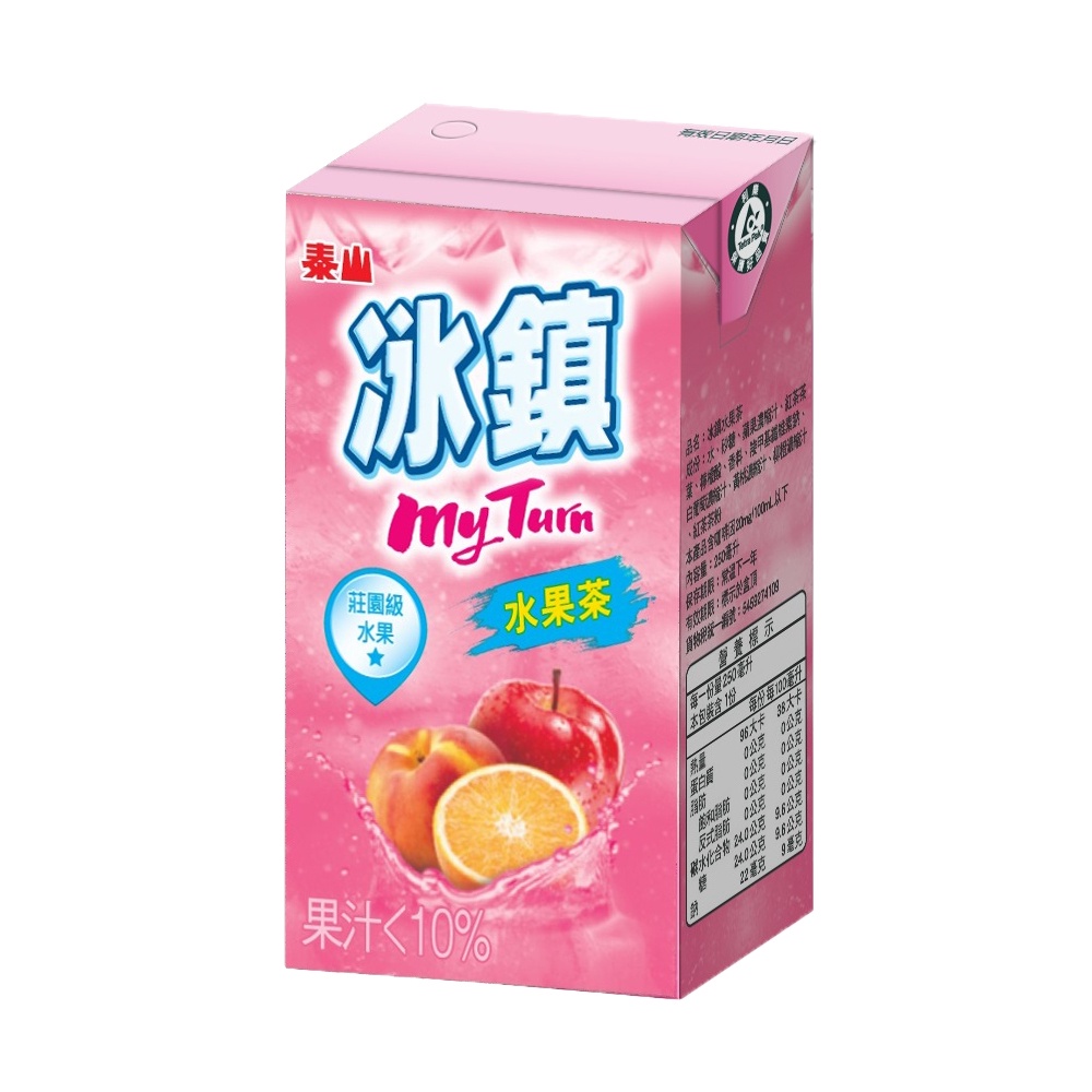 泰山冰鎮 水果茶[箱購] 250ml x 24【家樂福】