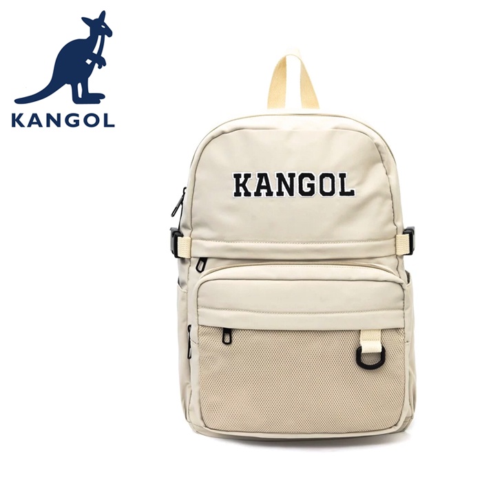 KANGOL 英國袋鼠 後背包 62251743 米白 黑色 淺紅