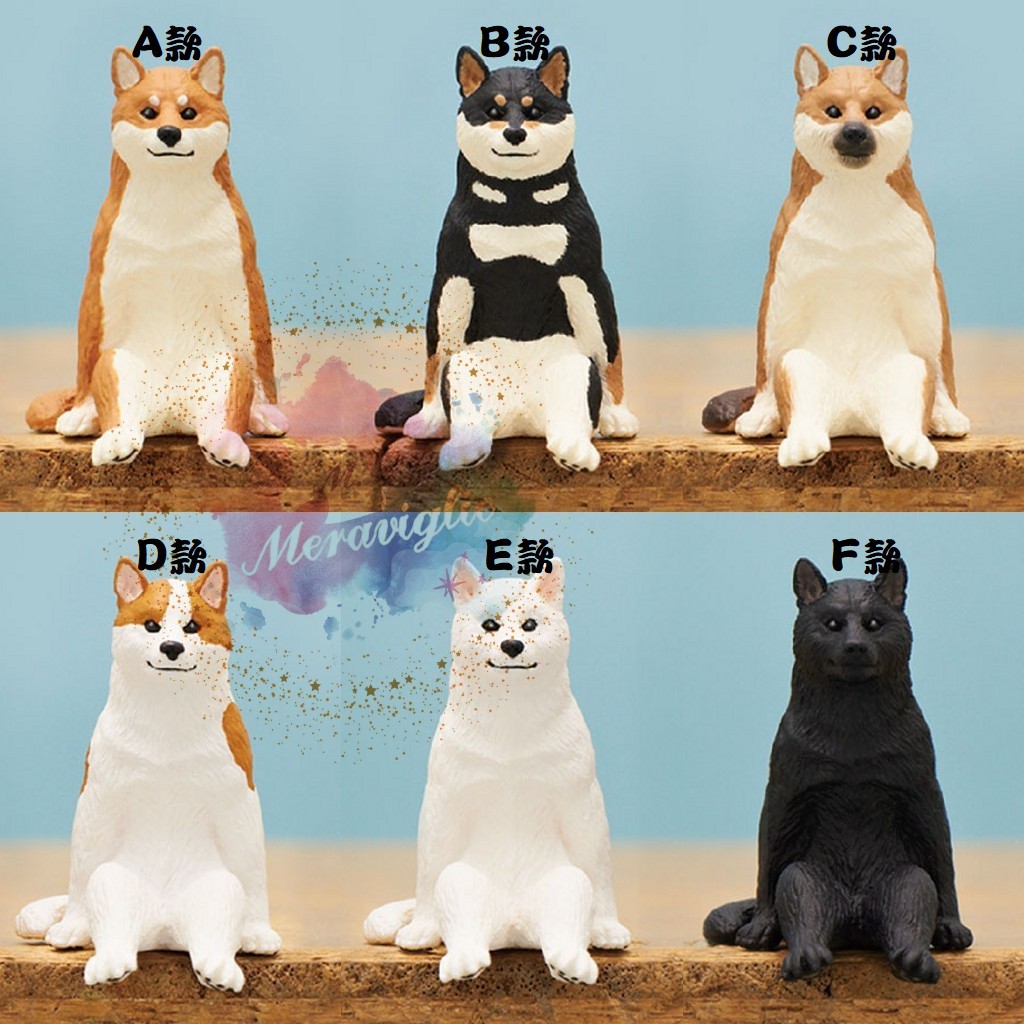 M M小舖 現貨 Kitan 轉蛋扭蛋不可思議動物p2 坐姿犬狗坐下坐著擺飾裝飾全6款 蝦皮購物