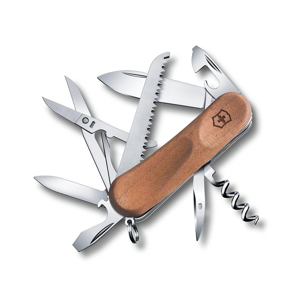 VICTORINOX 瑞士維氏 瑞士刀 Evolution Wood 17 13用 85mm 胡桃木 2.3911.63