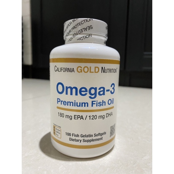 美國 omega-3魚油180粒California gold nutrition