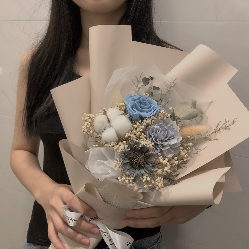 ᴄʜᴜɴ 五月預訂乾燥花束 生日花束乾燥花束教師節花束 客製配色仙女粉色奶茶色各色系客製 蝦皮購物